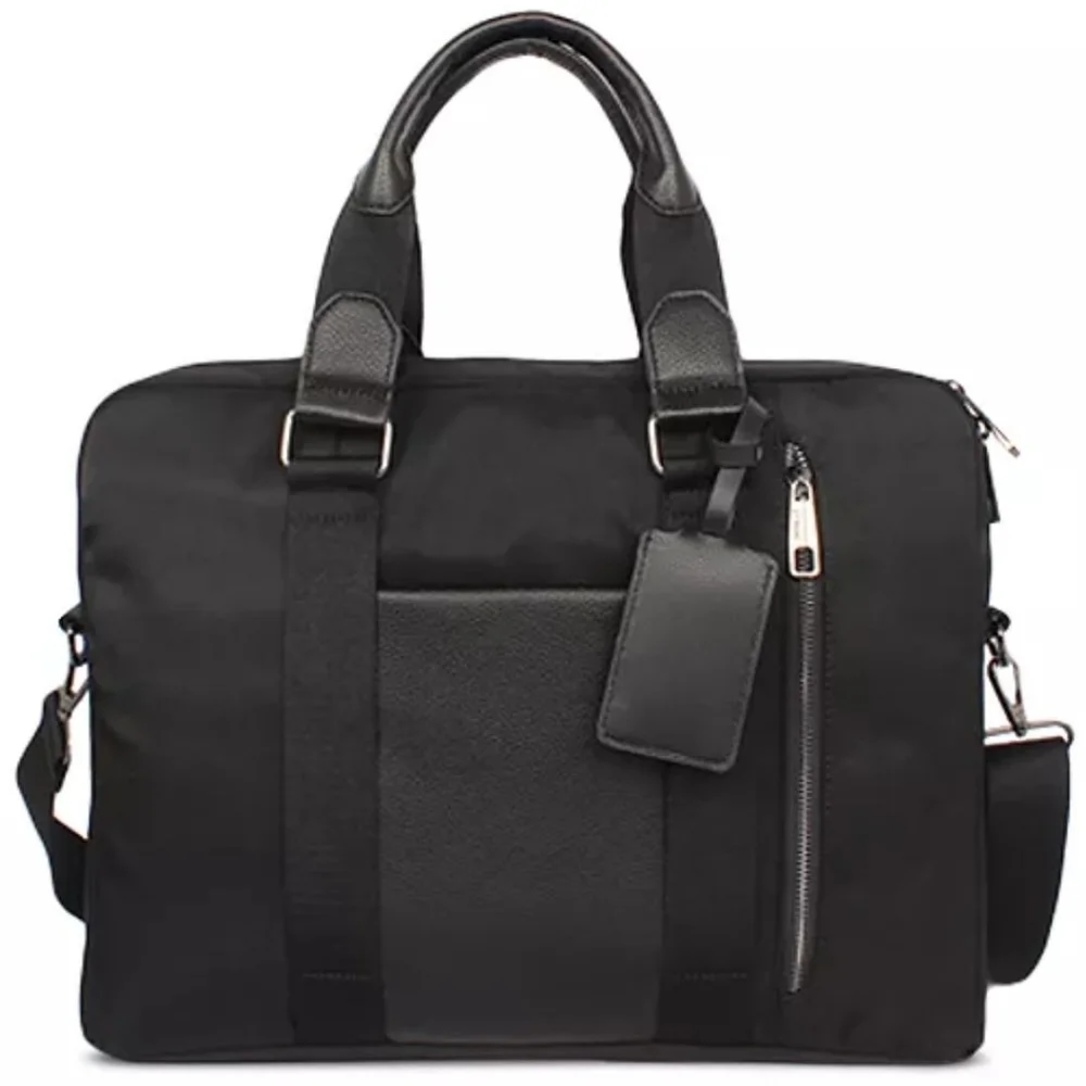 Alfani Alfatech Briefcase Laptop Bag For Travel or Work Black NWT